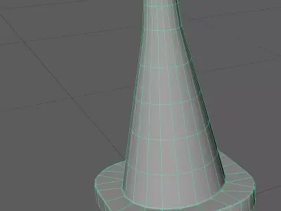 Traffic cone 3D low poly model Free low-poly 3D model