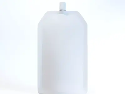 Blank Packaging with Top Spout Lid 3D Model 3D model