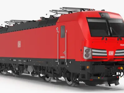 Siemens Mobility Vectron Locomotive Red  purchase 3D model