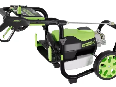 Electric Pressure Washer 3D Model 3D model