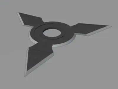 Shuriken Ninja Stars  Ninja Weapons 3D model