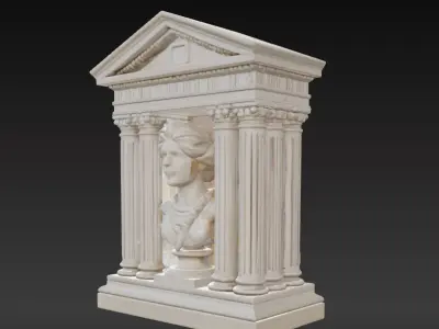 Ancient Greek Wall Relief Decor Series 3 3D print model