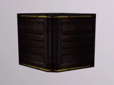Crane Crate Low-poly 3D model
