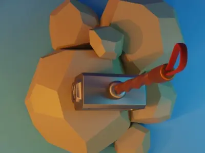 Hammer Low-poly 3D model Low-poly 3D model purchase