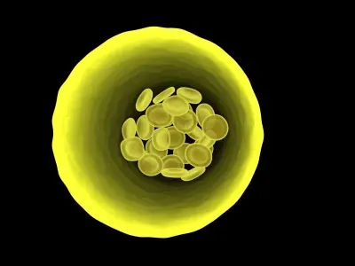 Spider Blood Cells In Segment 3D model