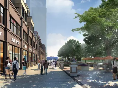 3Dmax fashion city commercial square building 119 3D model