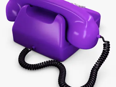 Retro Telephone M 3 3D model