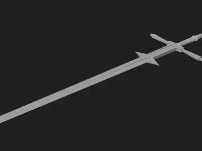 Zweihander Sword - Low Poly Low-poly 3D model