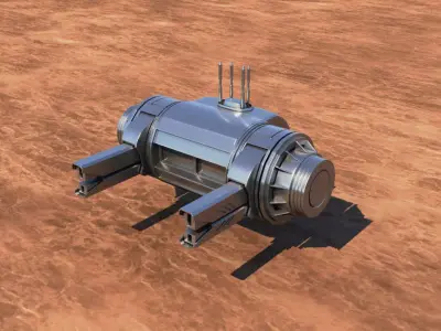 Turret gun 3D model