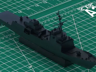 FFG62 Frigate Print Model 3D print model