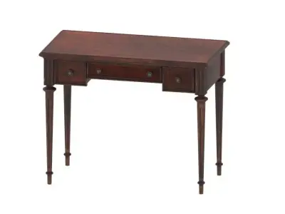 red antique table 3D model