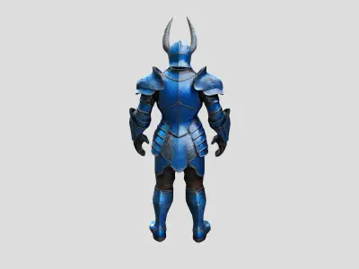 Rigged Knight Character Low-poly 3D model