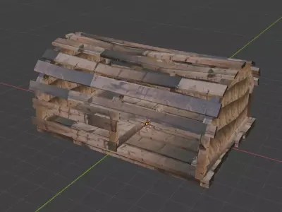 lobster trap Low-poly 3D model
