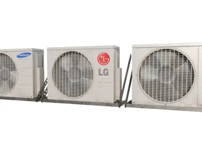 rooftop ac unit 3D model