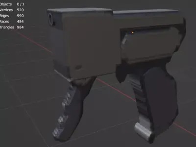 Sci fi guns Free low-poly 3D model