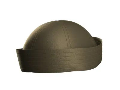 Twill Sailor Hat 3D model