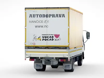 DAF LF box truck 2020 Low-poly 3D model