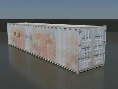 40 Ft Sea Container Free low-poly 3D model