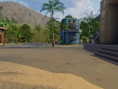 Lush Tropical Settlement 3D model