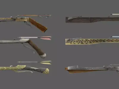 weapon crossbow Free low-poly 3D model