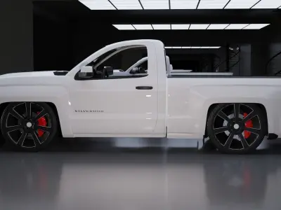 Chevrolet Silverado Z71 Single Cab Modified 3D model