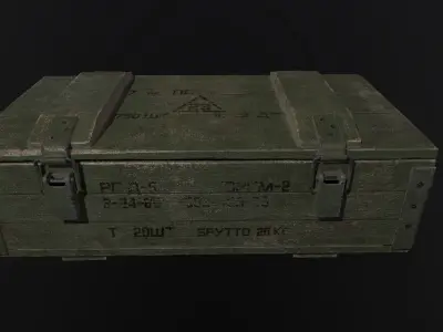 ammunition box Low-poly 3D model get