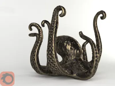 Octopus Figurine 3D model
