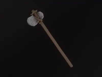 Rock Axe Low-poly 3D model