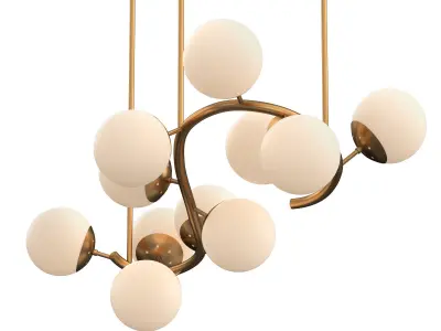 KEEFE CURVE CHANDELIER 3D model