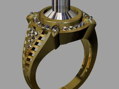 Gold Ring 3D print model