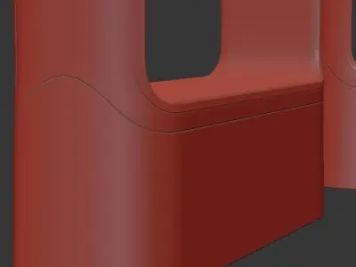JCDecaux Advertising Totem Low-poly 3D model
