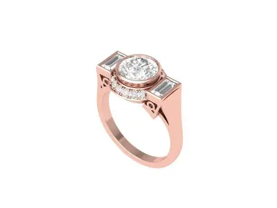 Wedding Ring  3D print model 357