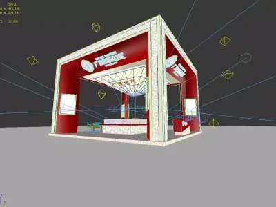 Exhibition - Area - 9X9-3DMAX2009-01 3D model