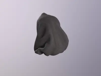 8 simple hoods pack  Low-poly 3D model