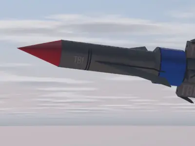 3D model Thunderbird 1 Original show 3D model