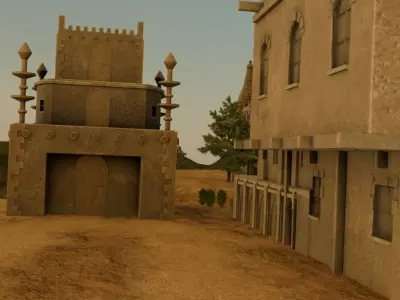 Ancient Architectural Marvel 3D model