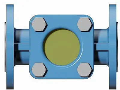 Sightglasses - DIN Flanged Ends -  3D model