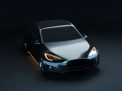 Tesla Car 3D Model 3D model