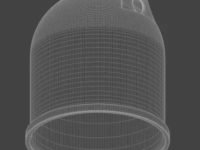 Glass recycling bin 3D model