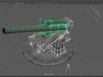 B4 203mm Heavy Howitzer  3D model