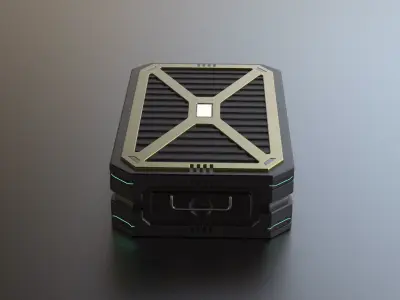 Sci-Fi Military Case 3D model purchase