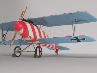Albatros DIII WW1 Fighter Aircraft 3D Model 3D model