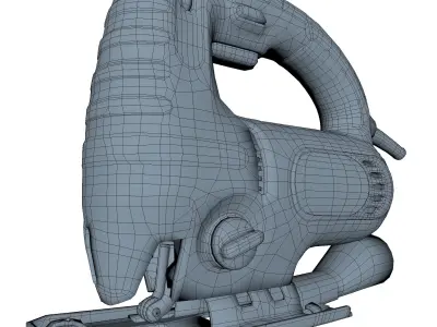 Jig Saw Low Poly Low-poly 3D model