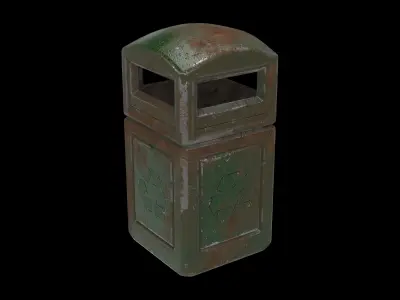 Trash can 03 3D model by ADMeR