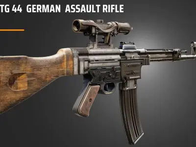 STG 44  German Assault  Rifle 3D model