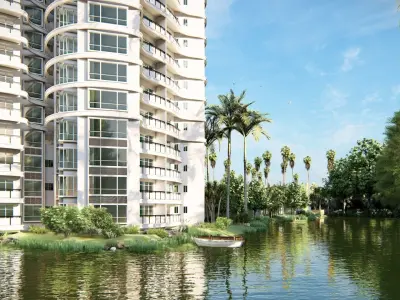 Highrise Building 01 3D model
