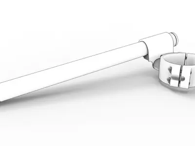 Woodcraft Clip-On Handlebars 3D model