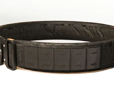  Tactical belt with metal quick release buckle 3D model