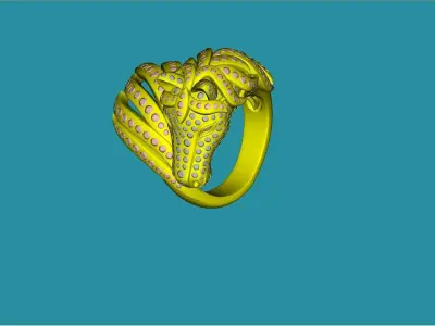 horse snake 3D model