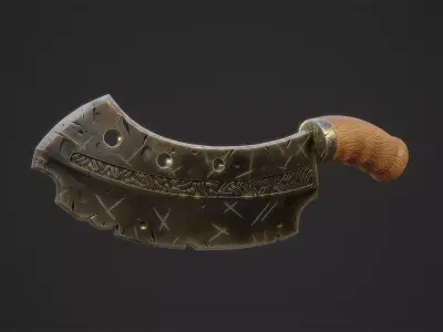 Hand Blade - Weapon Low-poly 3D model